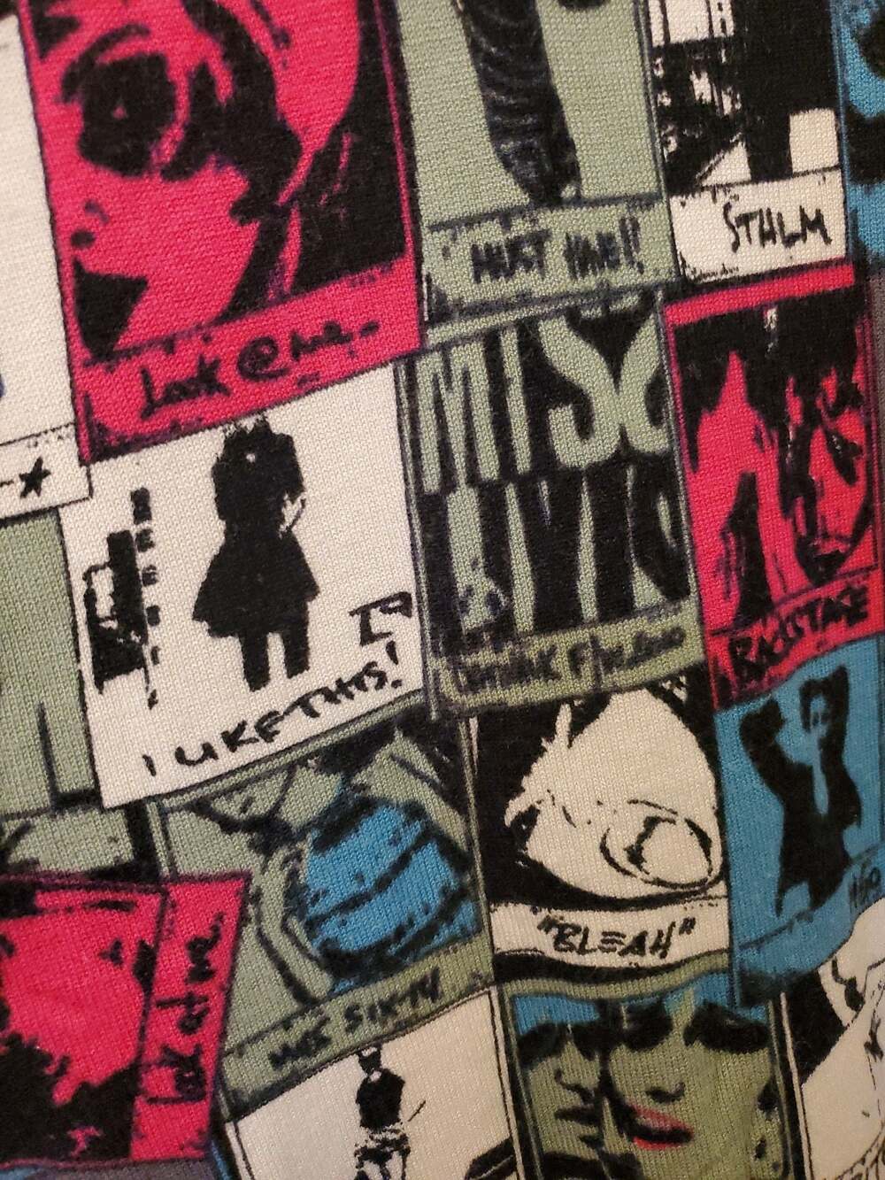 Vintage Y2K Miss Sixty Pop Art Collage Graphic Mini Dress Size XS/S Rare Archive
